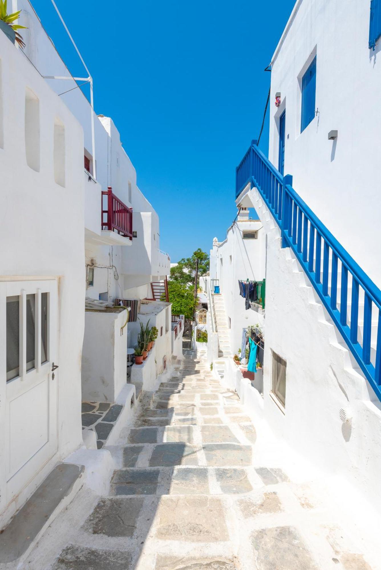 White And Grey Chora Apartment Mykonos Town Екстериор снимка