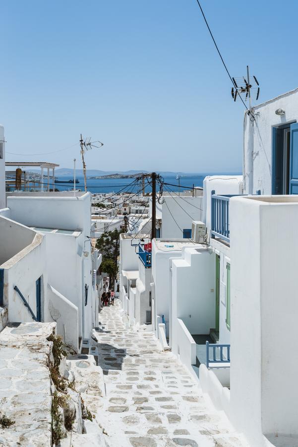 White And Grey Chora Apartment Mykonos Town Екстериор снимка
