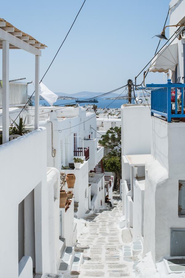 White And Grey Chora Apartment Mykonos Town Екстериор снимка
